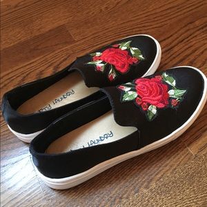 Fashion sneakers rose print